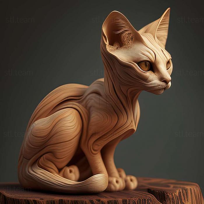 3D model Burmilla cat (STL)